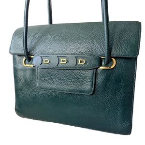 Delvaux Thermidor Crossbody Leather Handbag in Brilliant Green